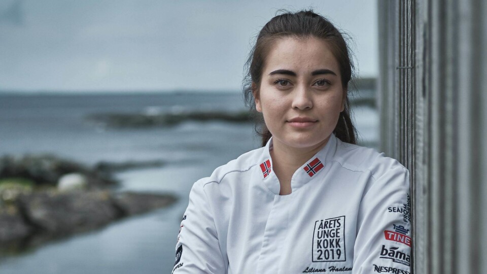 NORSK HÅP: Liliana Haaland (23) skal representere Norge i London. Her fotografert i forbindelse med Årets Unge Kokk, tidligere i år.