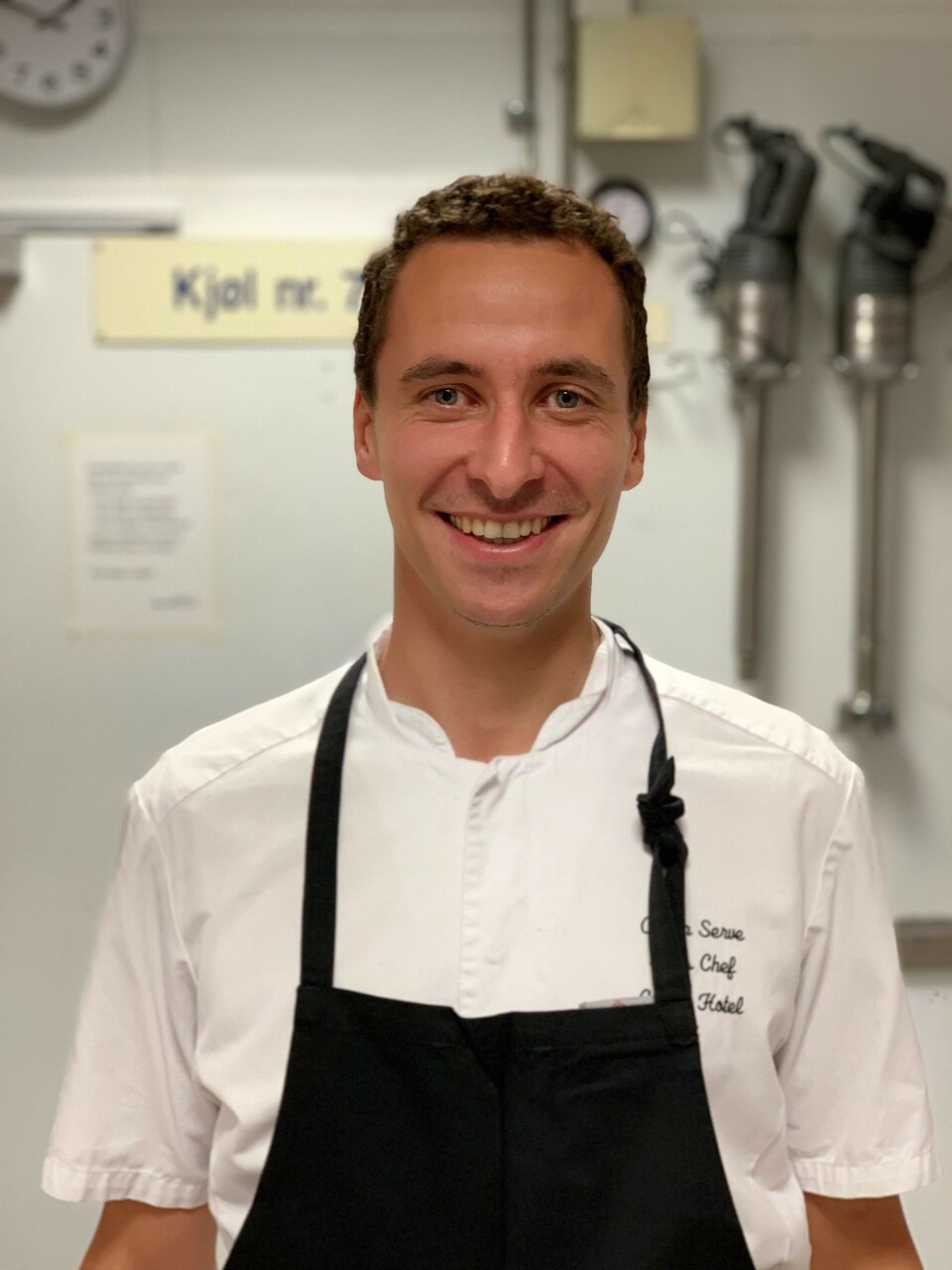 NORSK HÅP: Oliver Serve (28) er opprinnelig tysk, men representerer Norge. Han er til daglig soussjef ved bankettavdelingen på Grand Hotel.