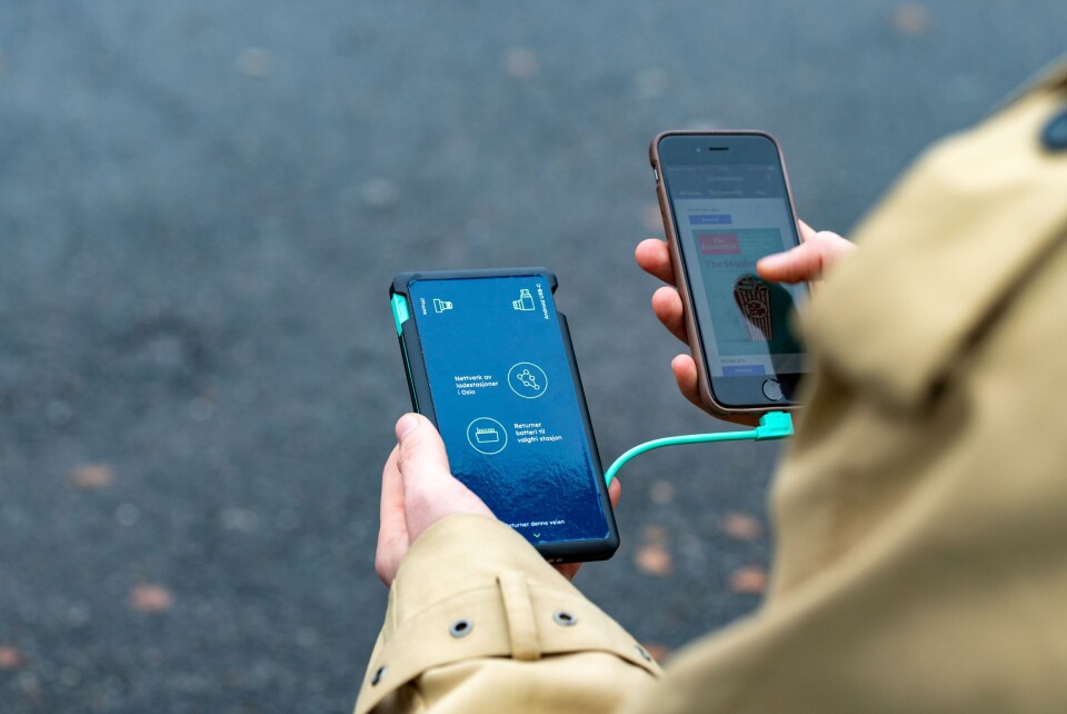 ENKEL: Systemet er og fungerer som en powerbank.