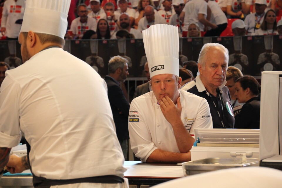 RUTINERT: Gunnar Hvarnes er godt vant til å lede enkeltutøvere til gode prestasjoner. Her fra Bocuse d´Or med Christian Andre Pettersen. RUTINERT: Gunnar Hvarnes er godt vant til å lede enkeltutøvere til gode prestasjoner. Her fra Bocuse d´Or med Christian Andre Pettersen.