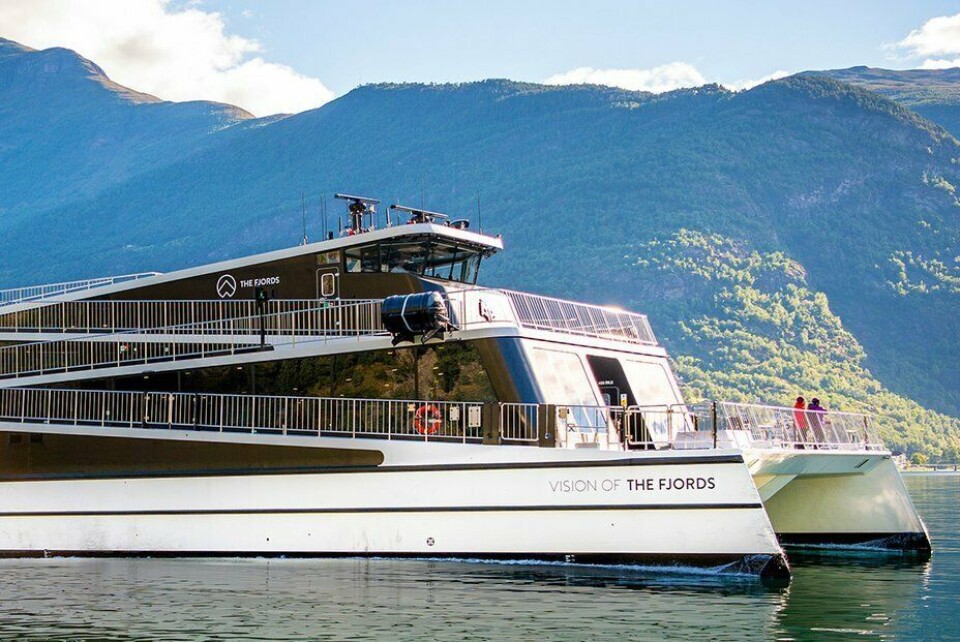 NYT FJORDEN: Skipet Vision of the Fjords tar gjestene rundt i fjorden,. NYT FJORDEN: Skipet Vision of the Fjords tar gjestene rundt i fjorden,.