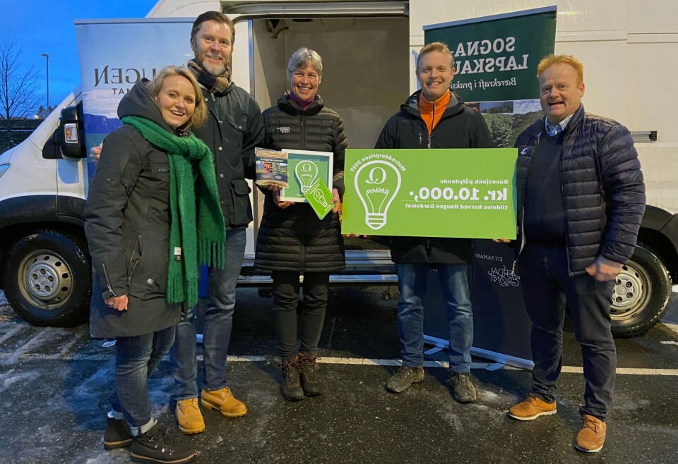 FRA VENSTRE: Mette Nygård Havre, Ove Jarland Røed, Kristine Ohnstad, Odd Ohnstad, Pål Rasmussen