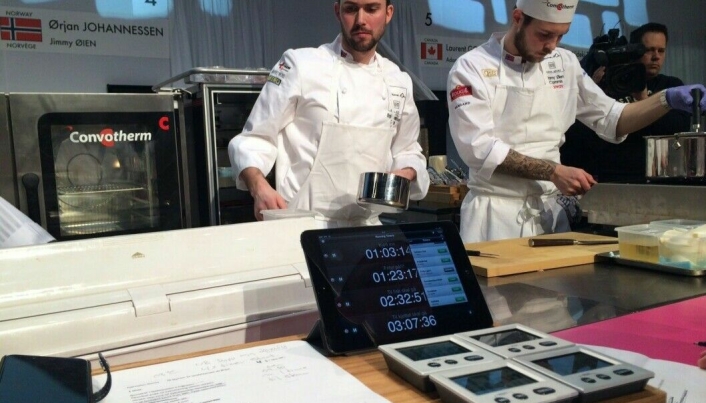MESTERKOKK: Ørjan Johannessen under Bocuse d'Or i 2015, der han vant og ble kåret til verdens beste kokk.