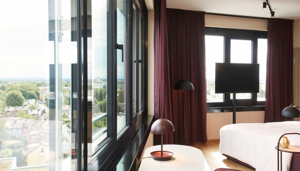 Slik ser soverommene ut i hotellet i München.