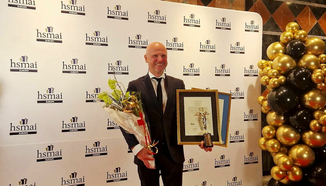 ÅRETS HOTELIER: Adm. direktør André Schreiner på Clarion Hotel The Hub er årets hotelier 2022.