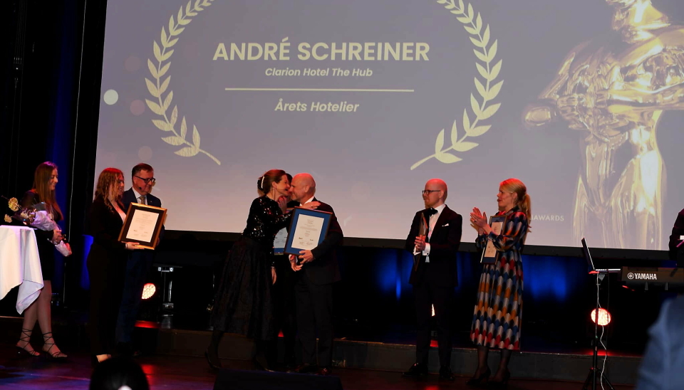 FRA BANKETT TIL STUDIER: Schreiner vinner et studieopphold på Cornells General Managers Program (GMP) ved prestisjefylte Cornell School of Hotel Administration i USA.
