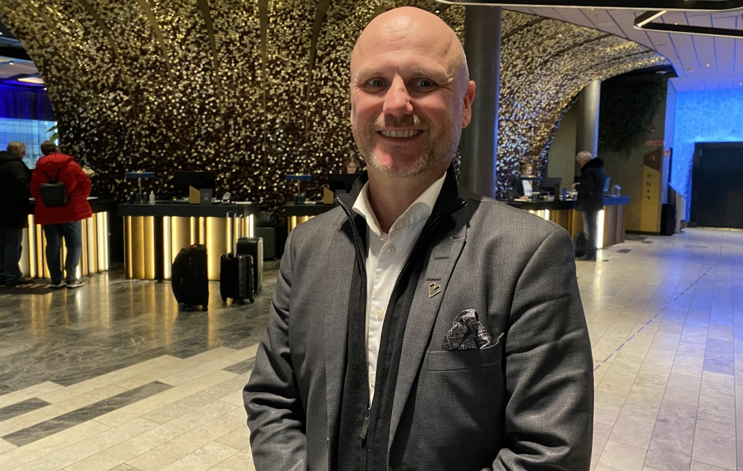 ARBEDEIDSJERN: Direktør André Schreiner har vært på Norges største hotell siden 2014. Og han har ingen planer om å hoppe av.