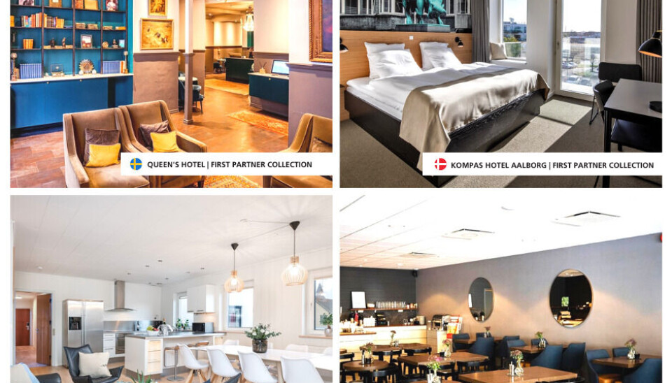 SATSER: Hotellkjeden First Hotels har sikret seg fire nye partnerhotell, begge ligger i Sverige og Danmark. SATSER: Hotellkjeden First Hotels har sikret seg fire nye partnerhotell, begge ligger i Sverige og Danmark.