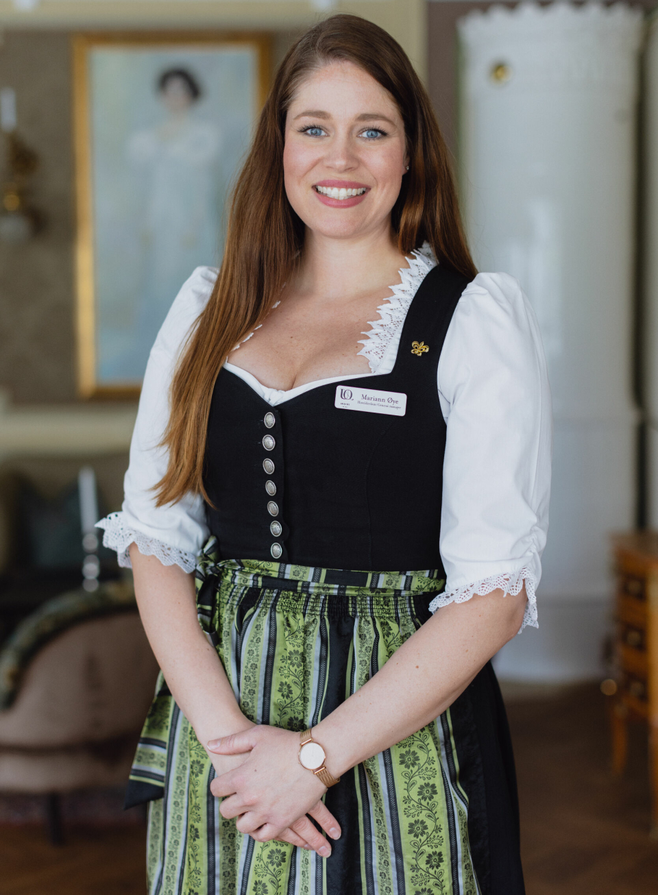 SMØRBLID: Hotelldirektør Mariann Øye ha vært på hotellet siden hun var barn, og har sittet i direktørstolen i 15 år.