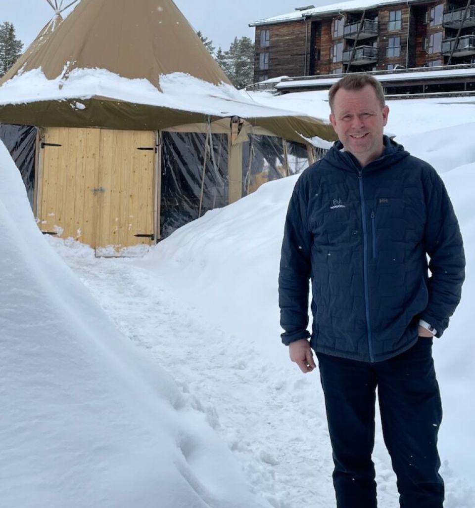 STORINNRYKK: Direktør på Norefjell Ski & Spa, Sjur Aalvik, venter rundt 1.200 gjester i påskehelgen.