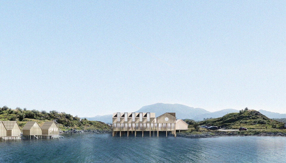 I VANNKANTEN: Håholmen Landskapshotell ligger i sjøkanten ved Håholmen. Hotellkjeden regner med at hotellet tidligst kan stå ferdig i 2025. I VANNKANTEN: Håholmen Landskapshotell ligger i sjøkanten ved Håholmen. Hotellkjeden regner med at hotellet tidligst kan stå ferdig i 2025.