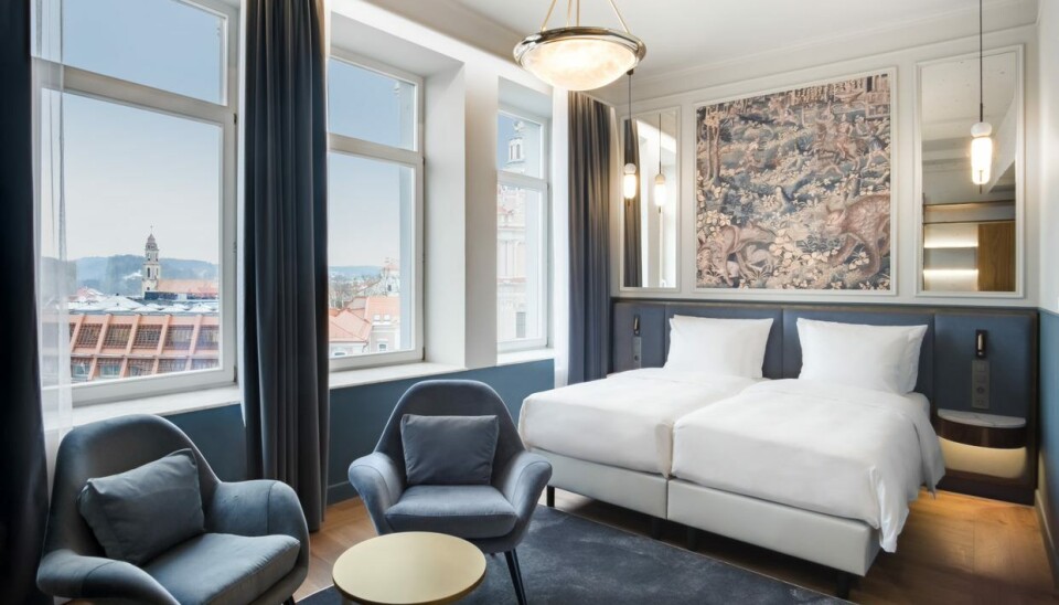 BLÅTT ER FLOTT: Hotellet, som nylig er renovert, har gjestet mange kjente personligheter. Hotellet har rom og suiter på opptil 80 m2.. BLÅTT ER FLOTT: Hotellet, som nylig er renovert, har gjestet mange kjente personligheter. Hotellet har rom og suiter på opptil 80 m2..