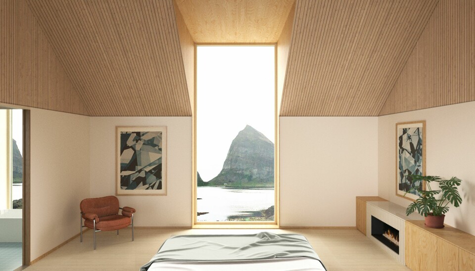 FOR EN UTSIKT: Det er ikke noe småtteri som venter gjestene på det lille hotellet på Helgeland i Nordland. Etter planene skal hotellet stå ferdig i 2025. FOR EN UTSIKT: Det er ikke noe småtteri som venter gjestene på det lille hotellet på Helgeland i Nordland. Etter planene skal hotellet stå ferdig i 2025.