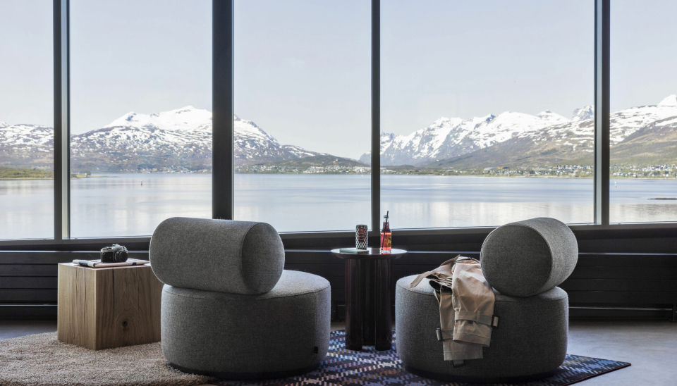 IDYLL: Det er ikke noe å si på utsikten og beliggenheten til det nye hotellet i Tromsø med 208 rom.