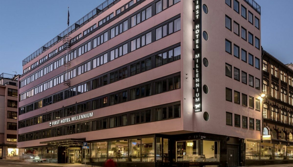 LANG HISTORIE: First Hotel Millennium ligger midt mellom Oslo S og Aker Brygge, og har 114 rom. Konsernet eier ikke lenger bygget, men er fortsatt hotelloperatør.