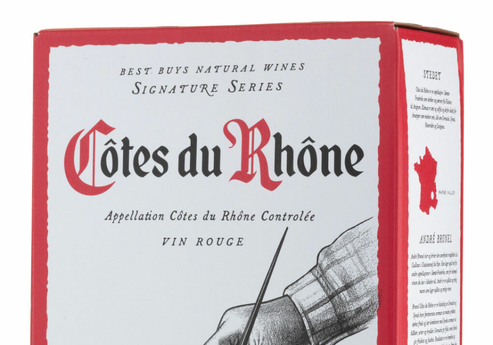 KJØR PAPP: Vingruppen mener Côtes du Rhône med aromaer av skogsbær, jordbær og krydder er perfekt.