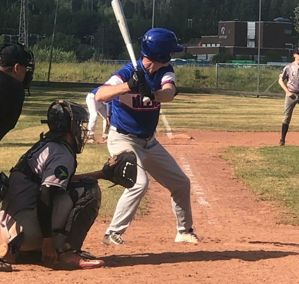 KLINER TIL: Stephen Meinich-Bache har denne sesongen spilt for Vålerenga Baseball.