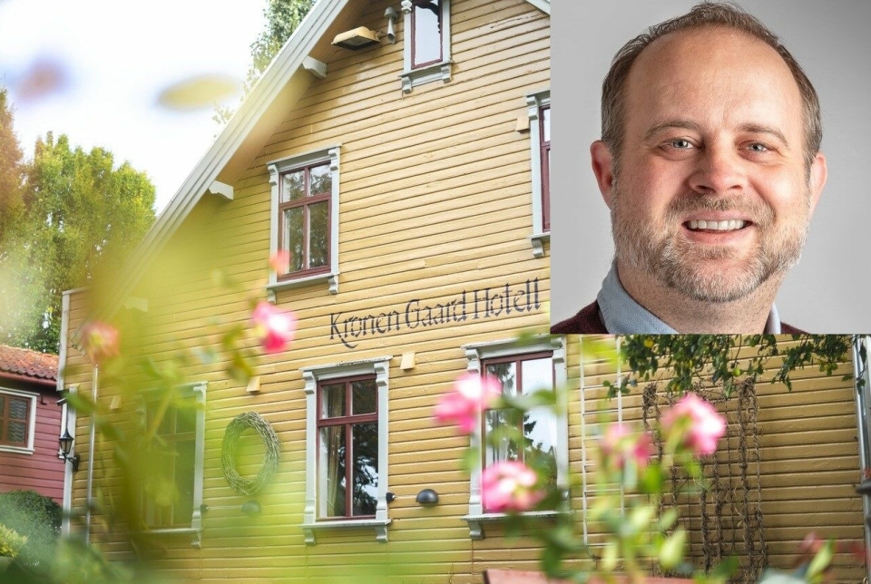 Kronen Hotels, som blant annet består av fem hoteller i Rogaland, gjør nå tiltak for å redusere strømforbruket. Konserndirektør Chris-Andre Pedersen (innfelt) er svært delaktig i arbeidet.