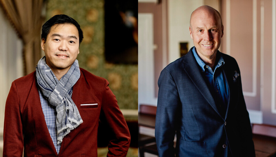 Strålende resultater! Direktør for Revenue Service, Sivapol Pipatanangura (til venstre) og konsernsjef for BWH Hotels Scandinavia, Johan Michelson, kan se tilbake på et knallsterkt 2023.