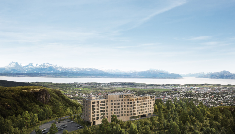 STRIDENS KJERNE: Bodøs nyeste hotell ligger på Rønvikfjellet, et kvarters kjøretur fra Bodø sentrum.