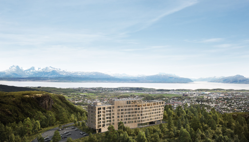 Bodøs nyeste hotell ligger på Rønvikfjellet, et kvarters kjøretur fra Bodø sentrum.