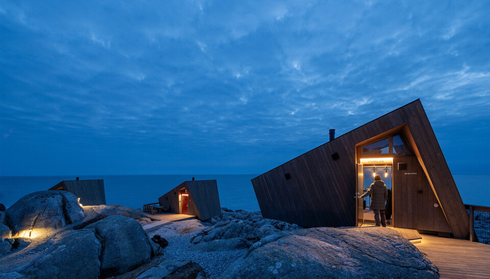 Hyttene ligger slik plassert at man ikke skal merke mye til naboen.