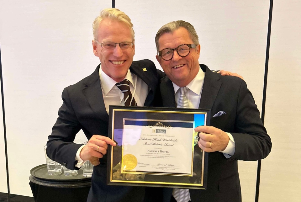 BEVISET: Dette er beviset på at man også i utlandet har fått øynene opp for det historiske hotellet.