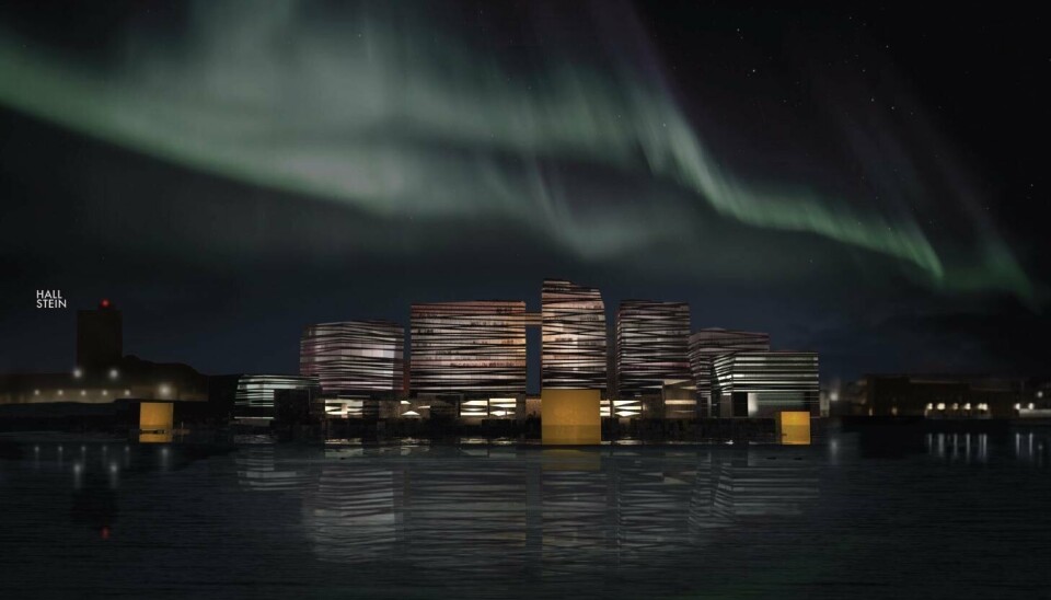 STORE PLANER: Slik var planen at hotellet skulle se ut. Det endte i stedet med konkurs for selskapet bak.