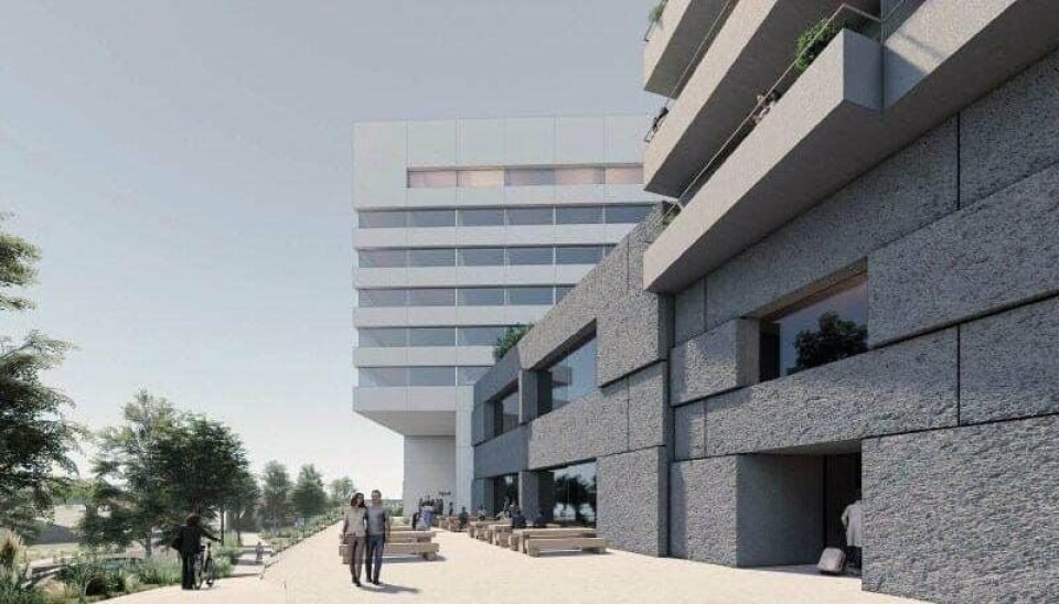 Tegninger av det planlagte hotellet i Strömstad.