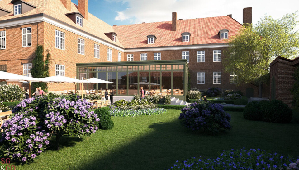 ILLUSTRASJON: Slik ser man for seg det ferdige hotellet.